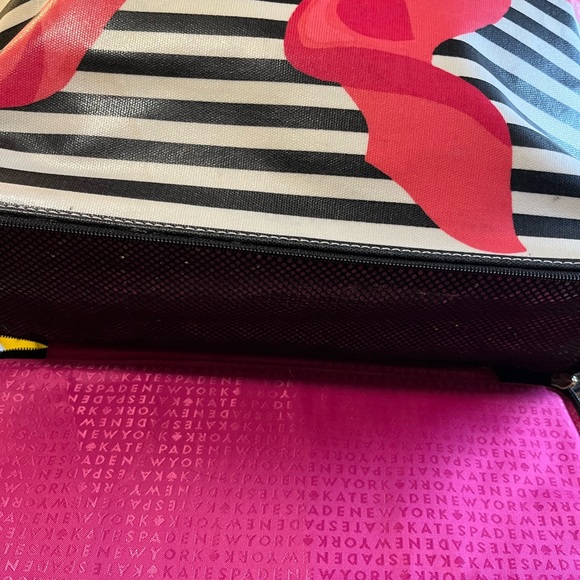 Kate Spade Striped Bow Canvas Sonoma Tote - Picture 9 of 12